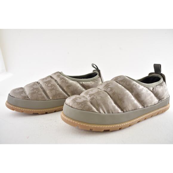 Dior Mens Snow Slipper Beige Oblique Logo Flat Slip On Loafer Sneaker 44 11 - Picture 12 of 16